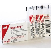 “3M” Steri-Strip Skin Closures (Reinforced) 6x75mm 3strips x 50env (R1541)