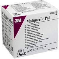 “3M” Medipore +Pad Adhesive Wound Dressing 6x10cm (50塊/盒) (3564E)
