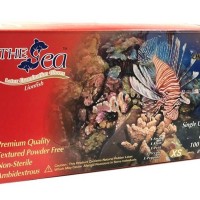 “The Sea” Double Chlorinated 乳膠手套 (無粉 – 100隻/盒)